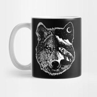 Night wolf Mug